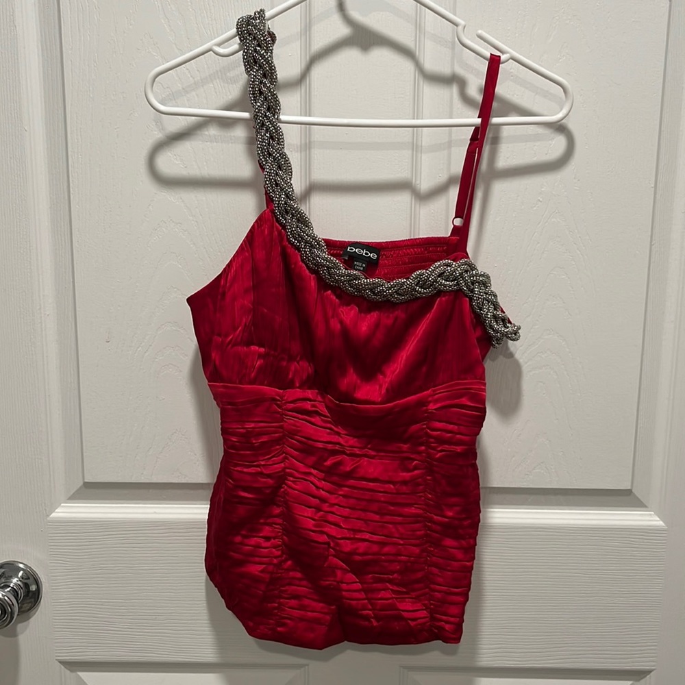 Gorgeous asymmetrical corset style top!